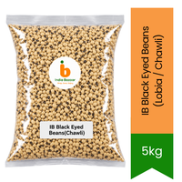 IB Black Eyed Beans (Lobia / Chawli) - Quick-Soaking Mild Creamy Field Beans for Savoury African-Indian Stews & Traditional Soups | South Africa | India Bazaar