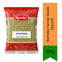 Ramdev Fennel Seeds (Saunf) - Premium Pure Whole Aromatic Seeds for Curries, Desserts & Mouth Freshener | Delivers Authentic Sweet Flavor & Digestive Benefits | South Africa | India Bazaar