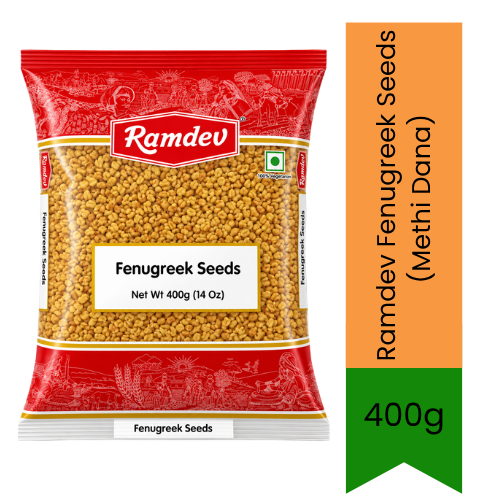 Ramdev Fenugreek Seeds (Methi Dana) - Premium Pure Whole Seeds for Tempering, Curries & Pickles | Delivers Authentic Bitter-Aromatic Flavor & Health Benefits | South Africa | India Bazaar