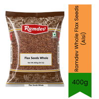 Ramdev Whole Flax Seeds (Alsi) - Premium Pure Whole Superfood Seeds for Smoothies, Baking & Daily Wellness | Delivers Nutritious Omega-3 Fiber & Nutty Flavor | South Africa | India Bazaar