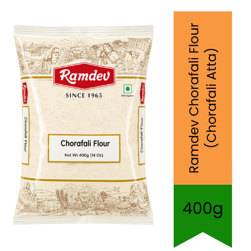 Ramdev Chorafali Flour (Chorafali Atta) | 400g - Premium Pure Spiced Gram & Urad Dal Flour for Festive Snacks | Delivers Authentic Crisp Texture & Savory Taste | South Africa | India Bazaar