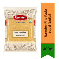 Ramdev Fine Fada Lapsi (Dalia) - Premium Pure Fine Broken Wheat Granules for Sweet Lapsi, Porridge & Upma | Delivers Wholesome Fiber & Authentic Taste | South Africa | India Bazaar