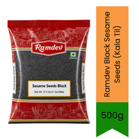 Ramdev Black Sesame Seeds (Kala Til) - Premium Whole Dried Seeds for Indian Sweets, Baking, Cooking & Garnishing | Delivers Authentic Nutty Flavor & Rich Aroma | South Africa | India Bazaar
