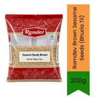 Ramdev Brown Sesame Seeds (Bhuria Til) - Premium Whole Natural Seeds for Sweets, Baking, Cooking & Garnishing | Delivers Authentic Nutty Flavor & Rich Aroma | South Africa | India Bazaar