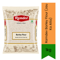 Ramdev Barley Flour (Jau Ka Atta) - Premium Pure Whole Grain Barley Flour for Rotis, Baking & Healthy Meals | Delivers Nutritious Wholesome Fiber & Natural Taste | South Africa | India Bazaar