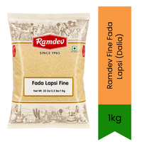 Ramdev Fine Fada Lapsi (Dalia) - Premium Pure Fine Broken Wheat Granules for Sweet Lapsi, Porridge & Upma | Delivers Wholesome Fiber & Authentic Taste | South Africa | India Bazaar