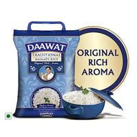 Daawat Traditional Basmati Rice | 5kg, Premium Basmati Rice, Long Grain Rice, Aged Basmati Rice, Biryani Rice, India Bazaar South Africa.
