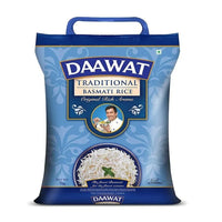 Daawat Traditional Basmati Rice | 5kg, Premium Basmati Rice, Long Grain Rice, Aged Basmati Rice, Biryani Rice, India Bazaar South Africa.