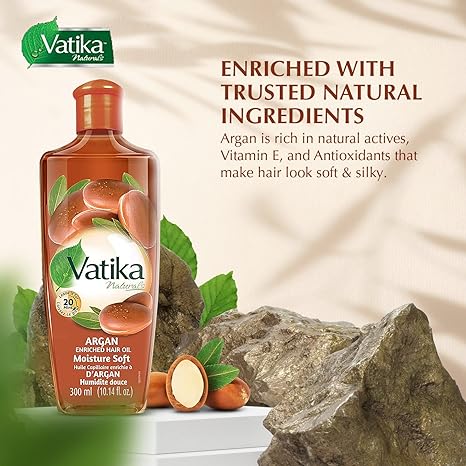 Dabur Vatika Argan Enriched hair Oil |BB:MAY.2026