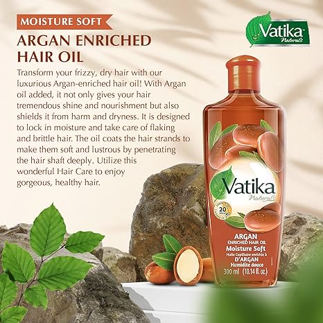 Dabur Vatika Argan Enriched hair Oil |BB:MAY.2026