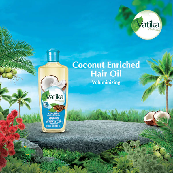 Dabur Vatika Naturals Coconut Enriched Hair Oil |BB:JUL.2026