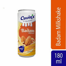 Cavins Badam milkshake can 180ml |BB:07.APR.2026