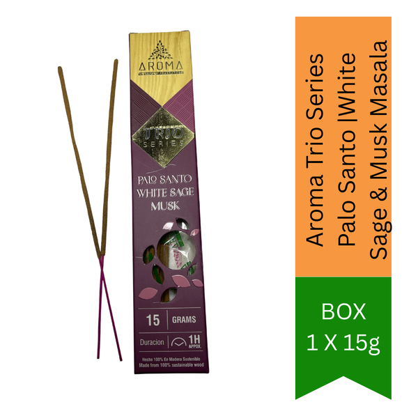 Aroma Trio Series Palo Santo |White Sage & Musk Masala
