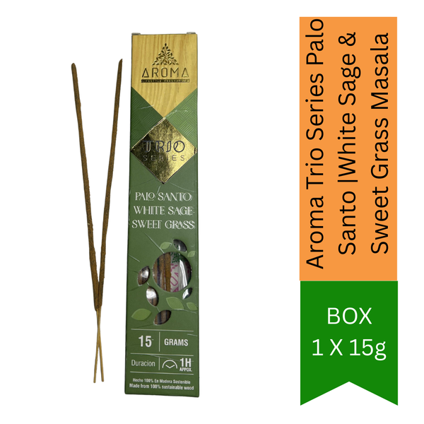 Aroma Trio Series Palo Santo |White Sage & Sweet Grass Masala