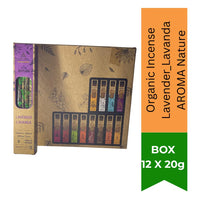 Organic Incense Lavender Lavanda Aroma Nature (Lavender Agarbatti) | 8 Sticks (1-Hour Burn) - Calming Soothing Floral Air Freshener for Bedroom Sleep Ambience & Spa Vibes | South Africa | India Bazaar