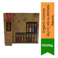 Organic Incense Myrrh_Mirra AROMA Nature - 8 sticks 1h duration