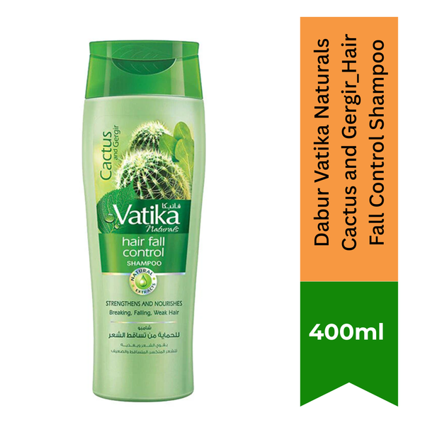 Dabur Vatika Naturals Cactus and Gergir_Hair Fall Control Shampoo|BB:AUG.2027