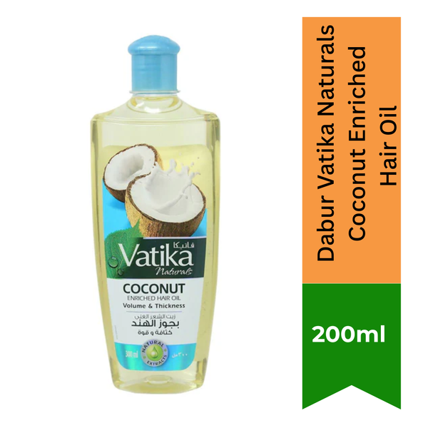 Dabur Vatika Naturals Coconut Enriched Hair Oil |BB:JUL.2027