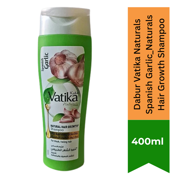 Dabur Vatika Naturals Spanish Garlic_Naturals Hair Growth Shampoo|BB:MAR.2026