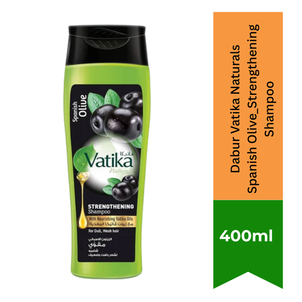 Dabur Vatika Naturals Spanish Olive_Strengthening Shampoo|BB:JAN.2027