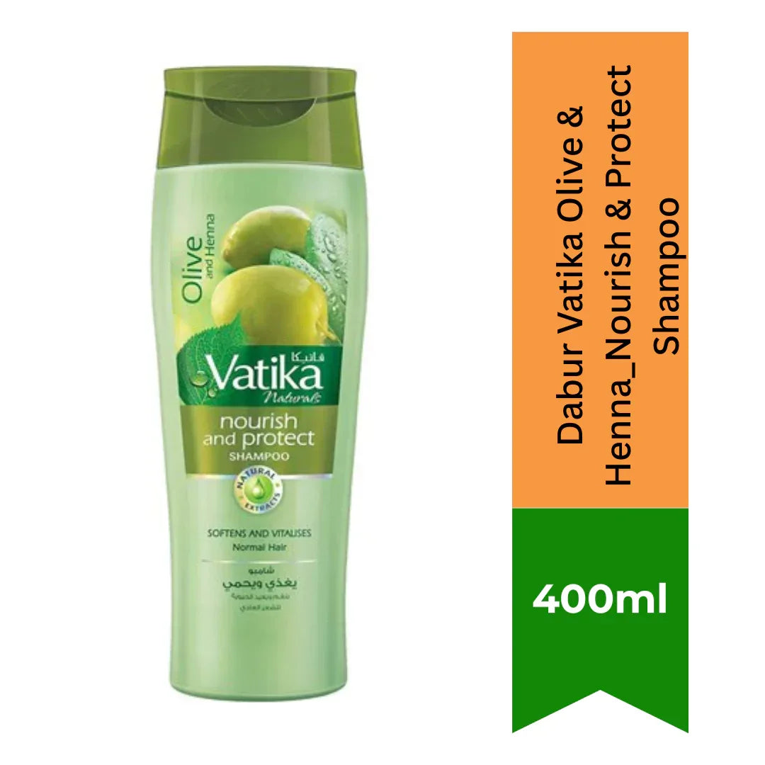 Dabur Vatika Olive & Henna_Nourish & Protect Shampoo | 400ml