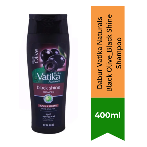 Dabur Vatika Naturals Black Olive_Black Shine Shampoo |BB:JUN.2027