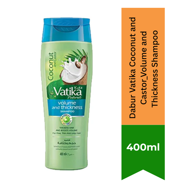 Dabur Vatika Coconut and Castor_Volume and Thickness Shampoo |BB:SEP.2027