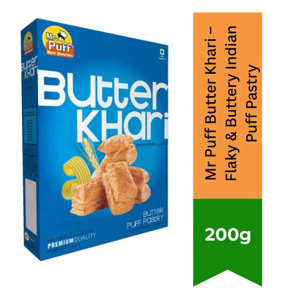 Mr Puff Butter Khari – Flaky & Buttery Indian Puff Pastry | Crisp & Delicious|BB:25.MAR.2026