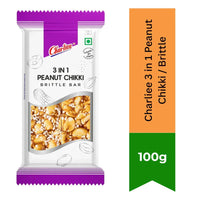 Charliee 3-in-1 Peanut Chikki Brittle (Sing Pak Combo) | 200g - Crunchy Glazed Groundnut, Sesame & Puffed Rice Jaggery Bars, Perfect Winter Energy Sweet | South Africa | India Bazaar
