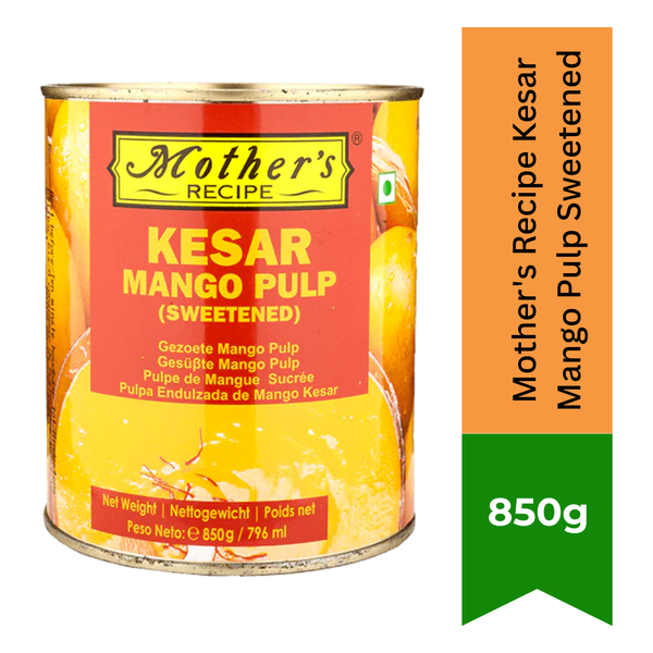 Mother's Recipe Kesar Mango Pulp Sweetened |BB:07.AUG.2026