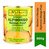 Mother’s Recipe Sweetened Mango Pulp / Alphonso Mango Pulp 850g | Rich Ripe Mango, Smooth & Naturally Sweet | Dessert & Drink Base | South Africa | India Bazaar