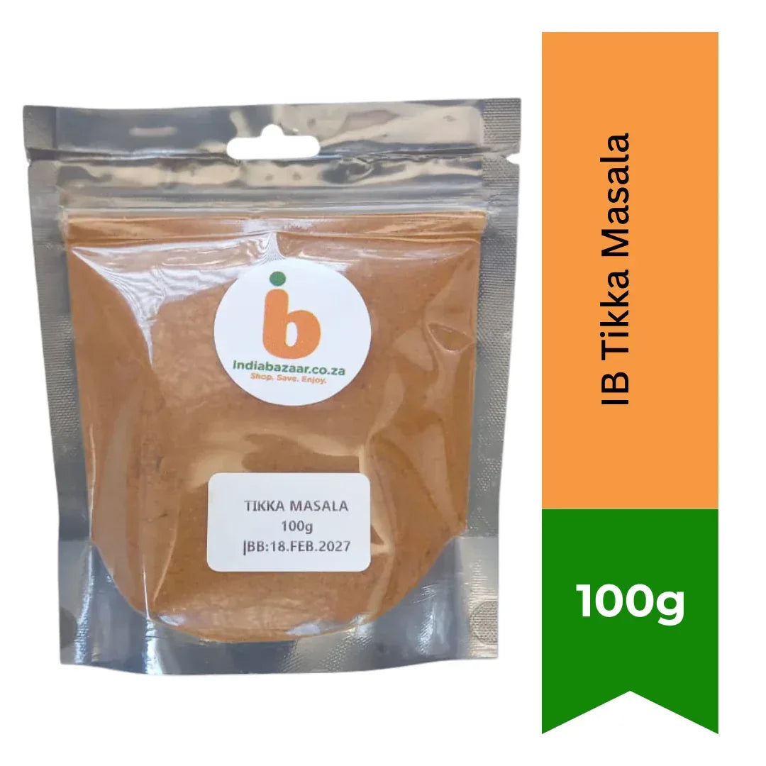 IB Tikka Masala Spiced Tandoori Poultry Marinade (Tikka Masala Powder) | 100g - Grilling & Oven Cooking Seasoning for Smoky Chicken Wings, Braai Fillets & Creamy Gravies | South Africa | India Bazaar