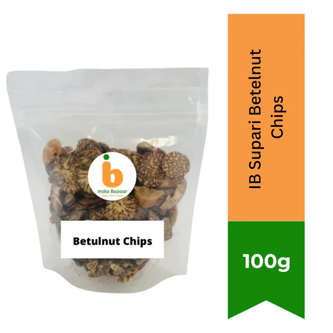 IB Supari Betelnut Chips (Tulsi Tukda Supari) | 200g - Traditional Crunchy Roasted Mouth Freshener Mukhwas, Perfect Aromatic Post-Meal Digestive | South Africa | India Bazaar