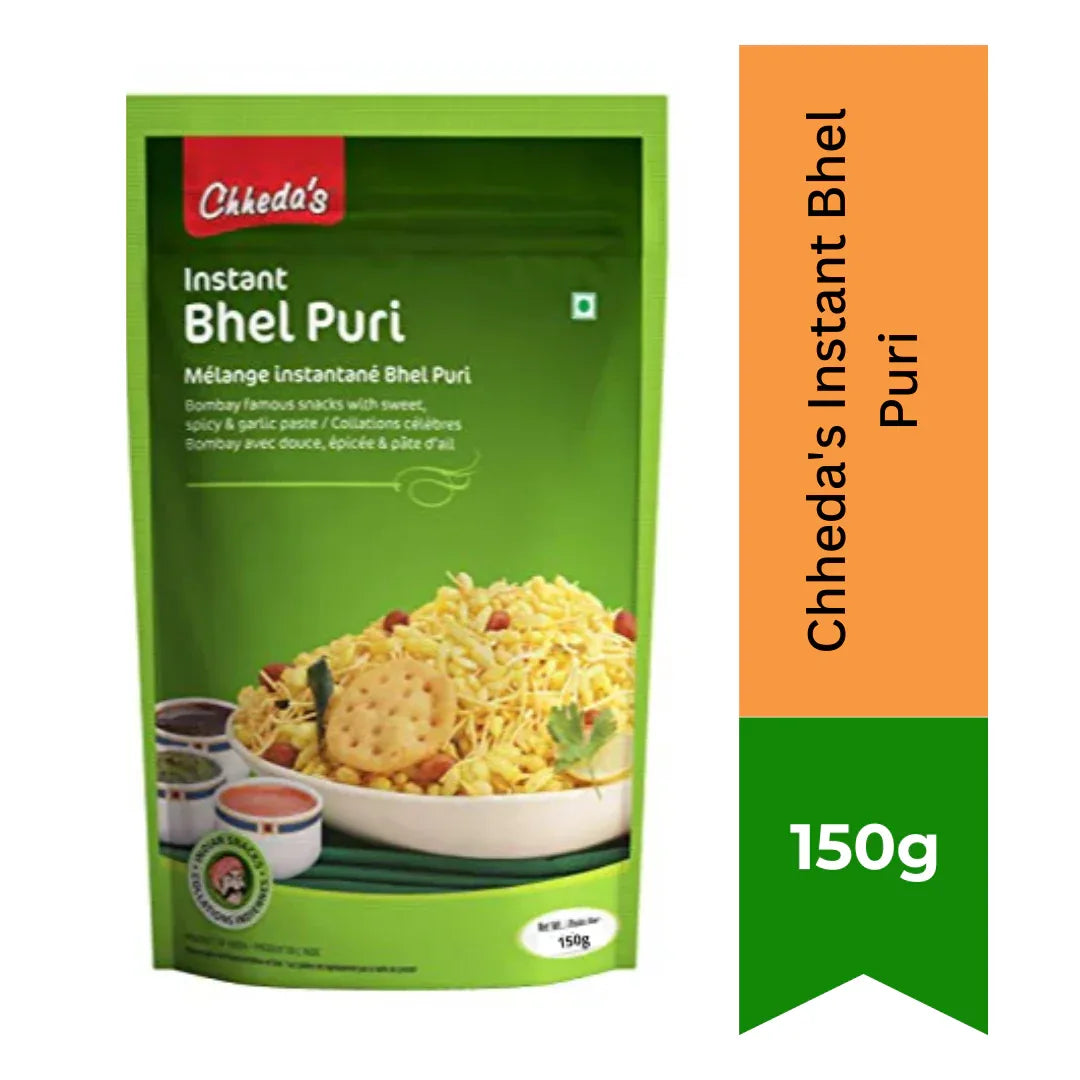 Chheda’s Instant Bhel Puri 150g | Crunchy Puffed Rice Snack Mix | Tangy Ready-to-Eat Snack | South Africa | India Bazaar