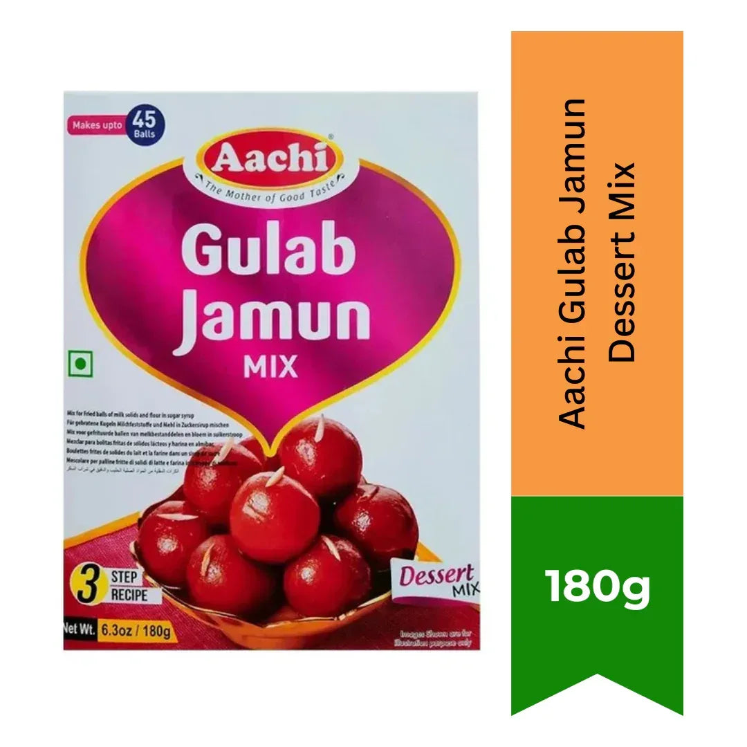 Aachi Milk Dumpling Dessert Mix / Gulab Jamun Mix 180g | Soft, Sweet & Syrup-Soaked | Durban-Style Gulgula Dessert | Easy Homemade | South Africa | India Bazaar