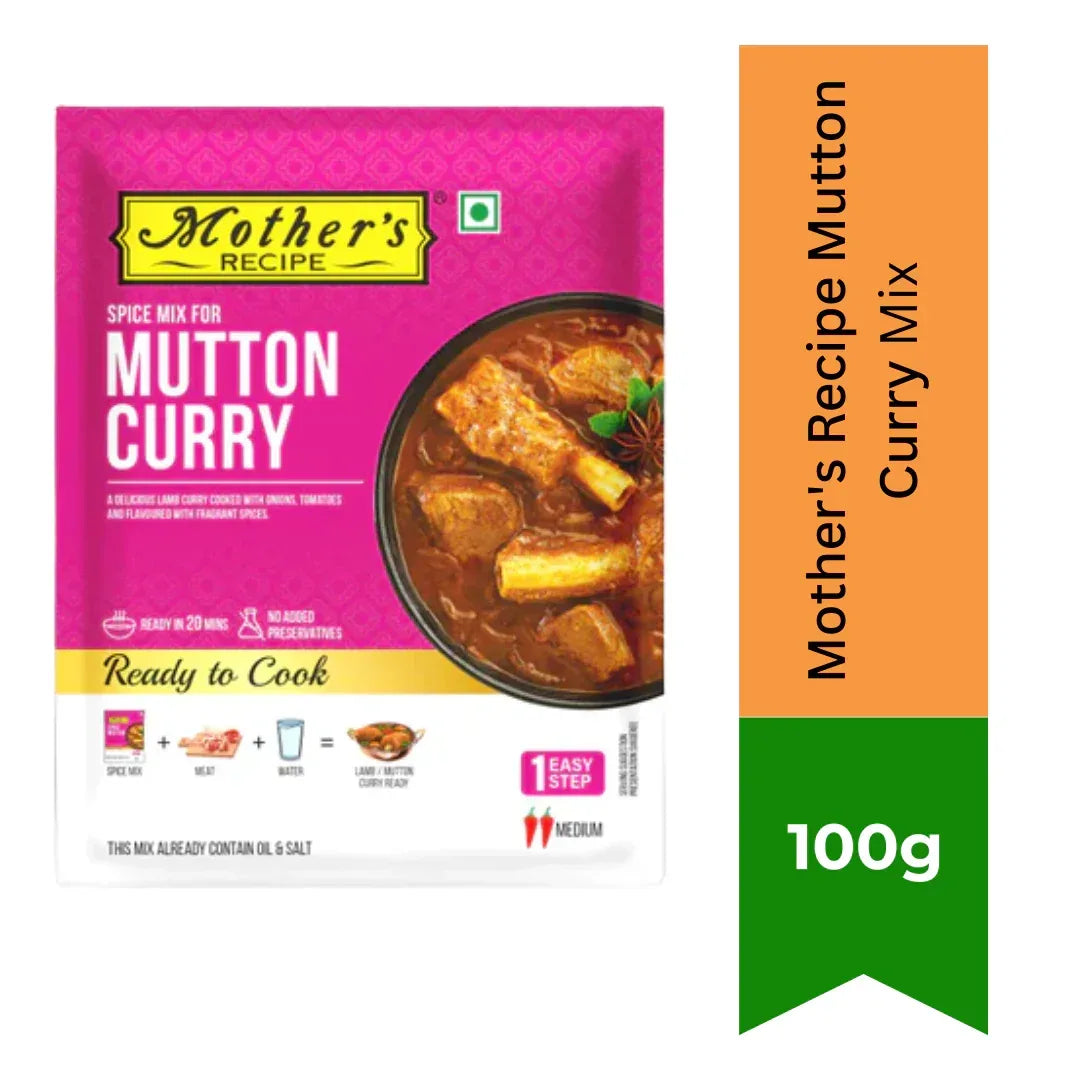 Mother's Recipe Mutton Curry Mix | 100g, Mutton Masala, Curry Spice Mix, Indian Curry Seasoning, Mutton Curry Masala, India Bazaar South Africa.