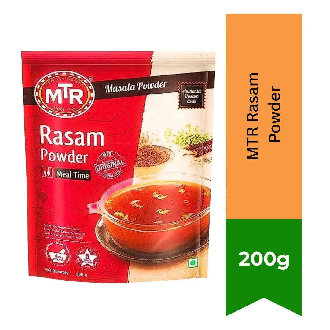 MTR Rasam Powder (South Indian Soup Spice Mix) | 100g - Tangy & Aromatic Cumin-Pepper Seasoning for Traditional Herbal Lentil Broth, Comforting Digestive Drink | South Africa | India Bazaar