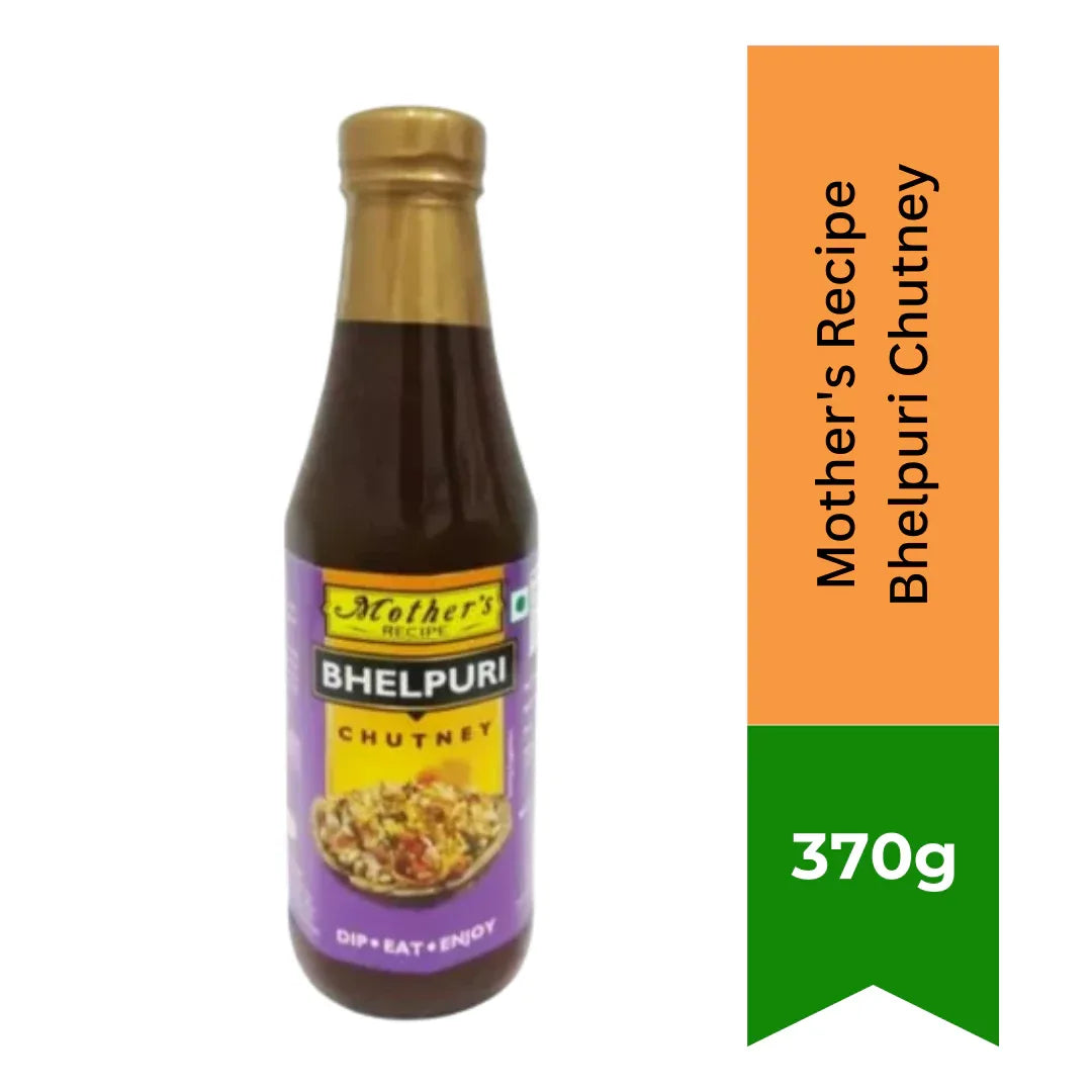 Mother's Recipe Bhelpuri Chutney (Sweet & Tangy Tamarind Sauce) | 370g - Zesty Dates & Imli Chaat Glaze, Perfect for Authentic Indian Street Food Platters | South Africa | India Bazaar