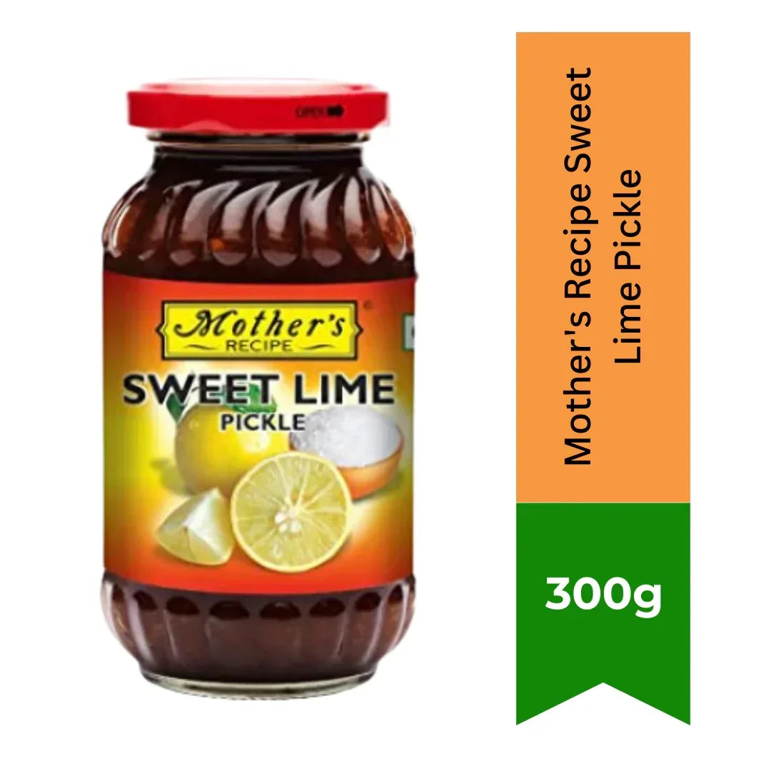 Mother's Recipe Sweet Lime Pickle (Meetha Nimboo Ka Achar) | 300g - Sweet, Tangy & Sun-Cured Citrus Pieces, Perfect Comfort Side for Theplas, Rice & Dals | South Africa | India Bazaar