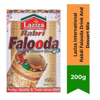 Laziza International Rabdi Falooda Drink & Dessert Mix | 200g - Instant Creamy Condensed Milk Flavor Vermicelli Drink Maker, Traditional Festive Treat | South Africa | India Bazaar