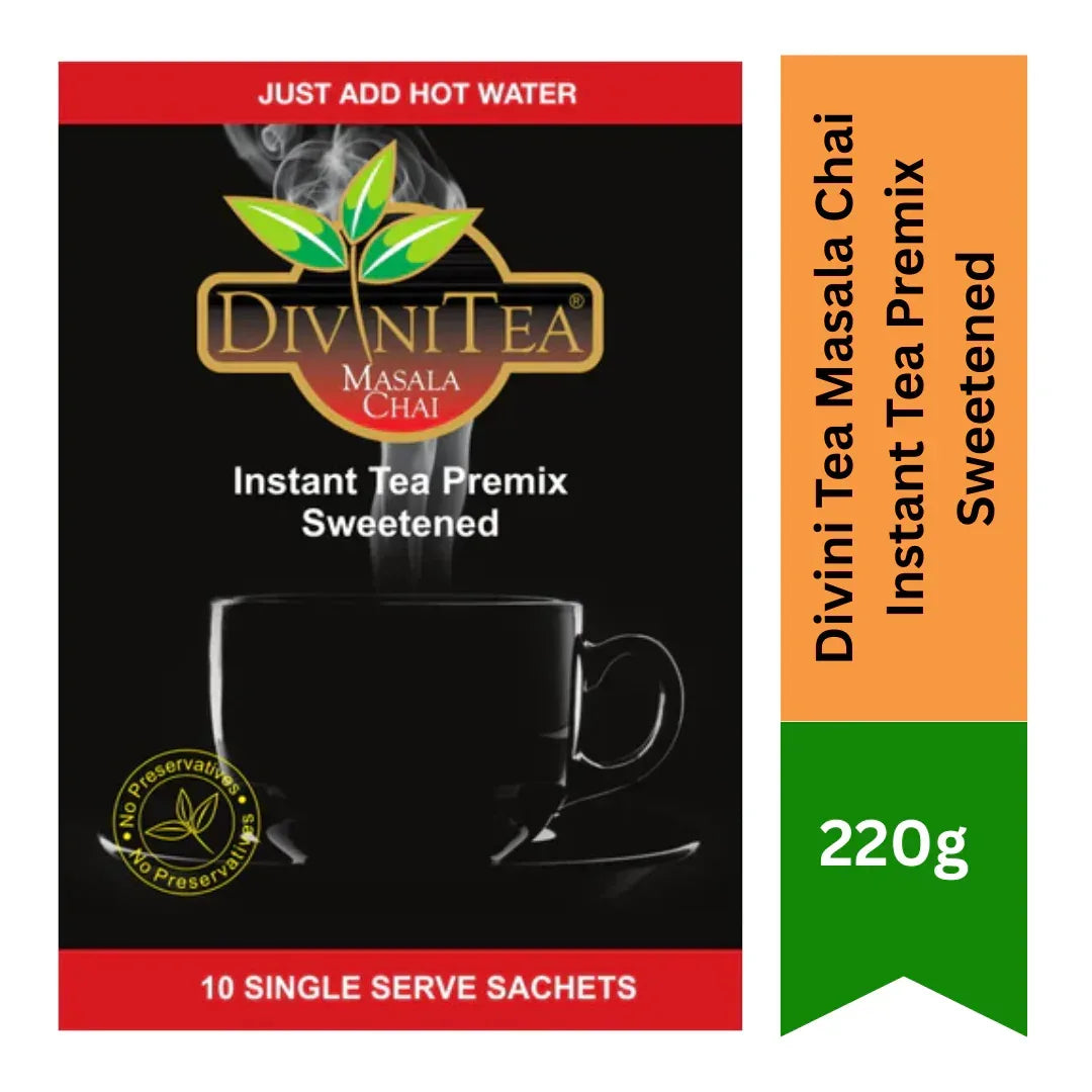 Divini Tea Masala Chai Instant Tea Premix Sweetened | 220g