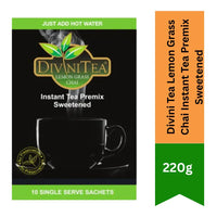Divini Tea Lemon Grass Chai Instant Tea Premix Sweetened