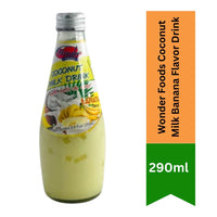 Wonder Foods Coconut Milk Banana Flavor Drink | 300ml - Sweet Creamy Plant-Based Tropical Banana Shake Alternative, Quick Everyday Hydration | South Africa | India Bazaar