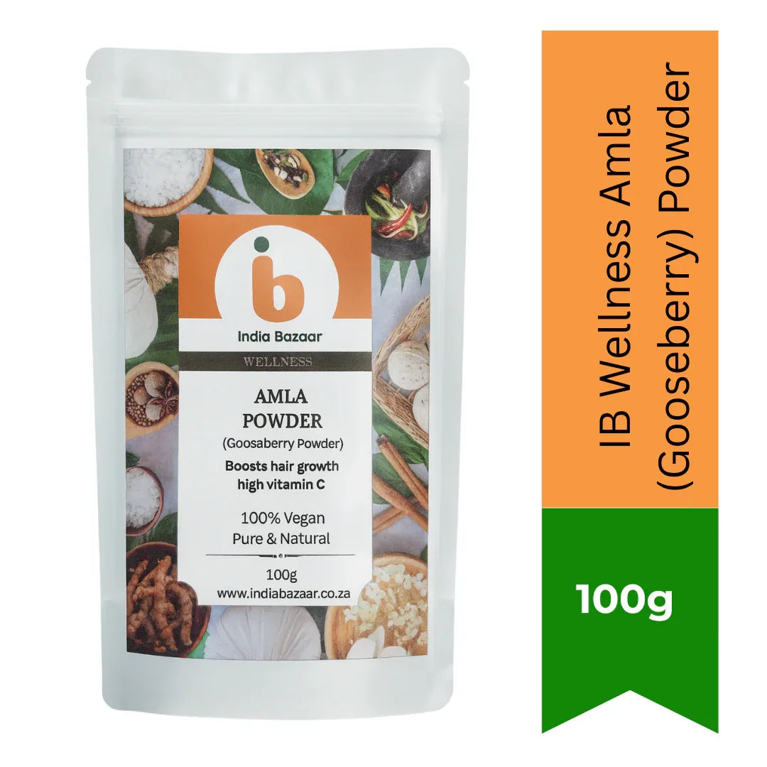 IB Wellness Amla (Gooseberry) Powder – Natural Vitamin C Superfood for Hair, Immunity & Digestion