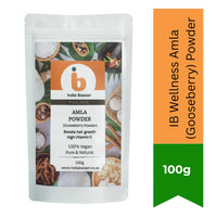 IB Wellness Amla (Gooseberry) Powder – Natural Vitamin C Superfood for Hair, Immunity & Digestion