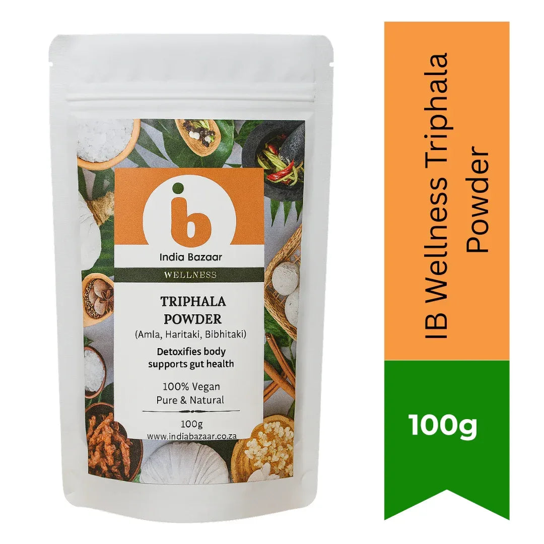 IB Wellness Triphala Powder - Amla (Indian Gooseberry), Haritaki, and Baheda