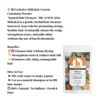 IB Wellness Shikakai (Acacia Concinna) Powder – Natural Hair Cleanser & Conditioner | Ayurvedic Scalp Care