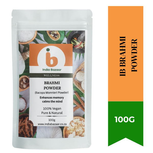 IB Exclusive Brahmi (Bacopa Monnieri) Powder – Ayurvedic Brain Tonic for Memory, Focus & Stress Relief|BB:26.JUN.2026