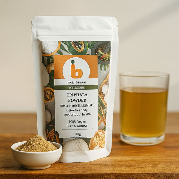 IB Exclusive Triphala Powder – Ayurvedic Digestive Cleanser & Detox Tonic | Immunity & Gut Health|BB:25.JUN.2026