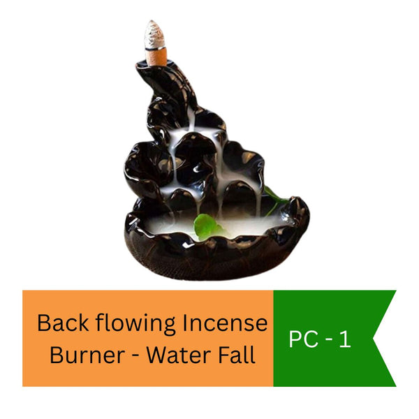 Back flowing Incense Burner - Water Fall